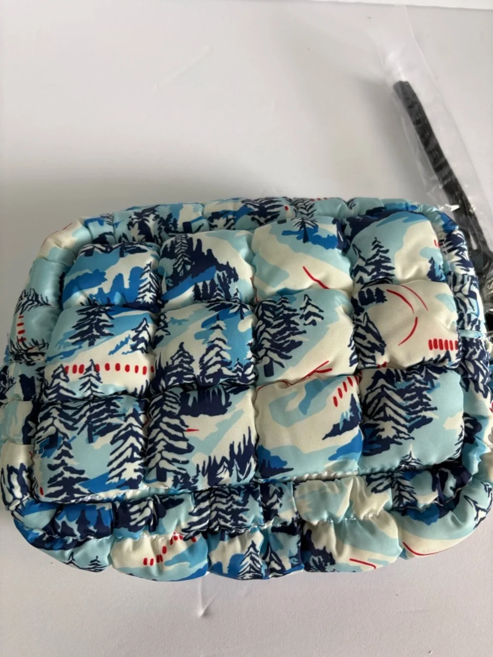 NWOT Free People FP Movement Printed Quilted Mini Case